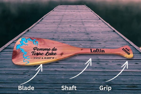 Pomme De Terr, MO - Custom Cedar Oar Lake Decoration